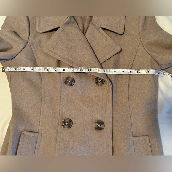 BEAUTIFUL Anne Klein double breasted wool 3/4 length coat, size L - Picture 10 of 10